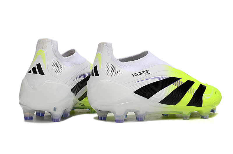 Chuteira Campo Adidas Predator LL Elite FG Branco e Verde