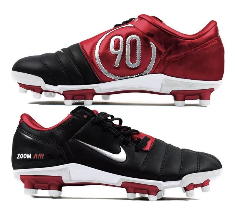 Chuteira Campo Nike Total 90 FG Preto e Vermelho