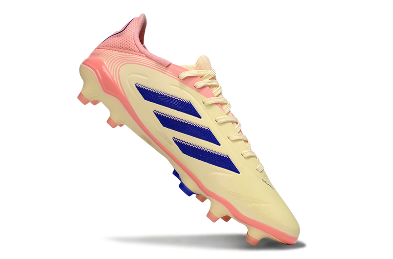 Chuteira Campo Adidas Copa Pure II Elite FG Amarelo, Rosa e Azul