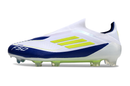 Chuteira Campo Adidas F50+ LL FG Branca, Azul e Verde