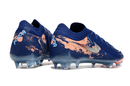 Chuteira Campo Nike Phantom GX 2 Elite FG Azul e Laranja