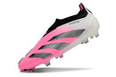 Chuteira Campo Adidas Predator LL Elite FG Branca e Rosa
