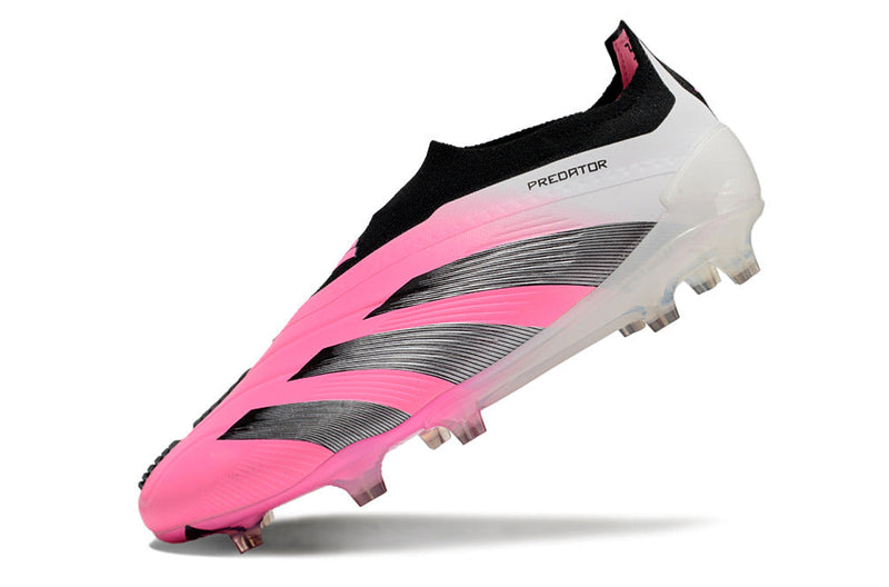 Chuteira Campo Adidas Predator LL Elite FG Branca e Rosa