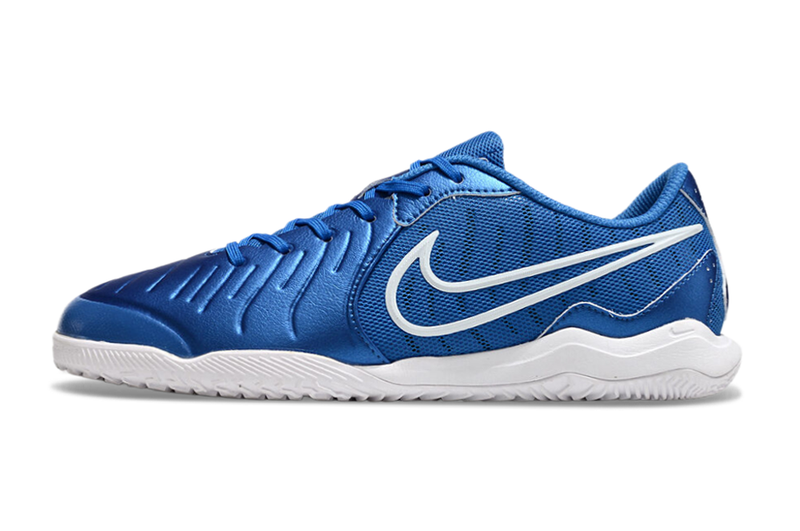Chuteira Futsal Nike Tiempo Legend 10 Academy IC Azul e Branco "Mad Ambition Pack"