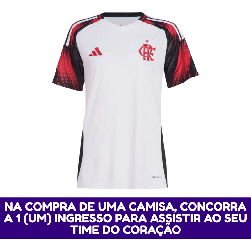 LANÇAMENTO Camisa Feminina Flamengo II 2025
