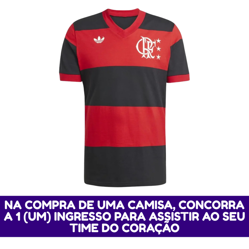 LANÇAMENTO Camisa Masculina Flamengo 2025 - Comemorativa 1981