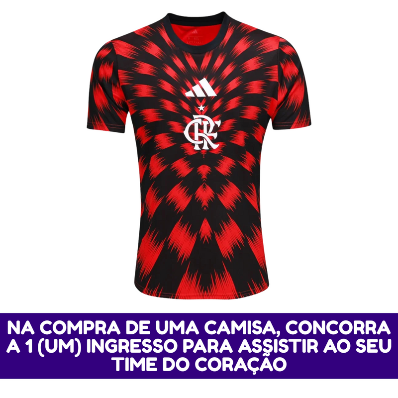Camisa Masculina Flamengo Pré Jogo 2025