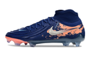 Chuteira Campo Nike Phantom Luna 2 Elite FG Azul e Laranja
