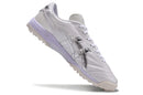 Chuteira Society Asics Japan TF Branca e Prata