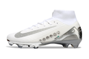 Chuteira Campo Nike Air Zoom Mercurial Superfly 10 Elite FG Branco e Prata