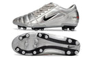 Chuteira Campo Nike Total 90 FG Prata e Vermelha