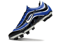 Chuteira Campo Nike Mercurial Vapor 1998 FG Preto, Azul e Branco