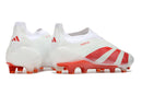Chuteira Campo Adidas Predator LL Elite FG Branca e Vermelha
