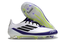 Chuteira Campo Adidas F50 FG Messi Branca, Roxa e Verde "Triunfo Estelar"