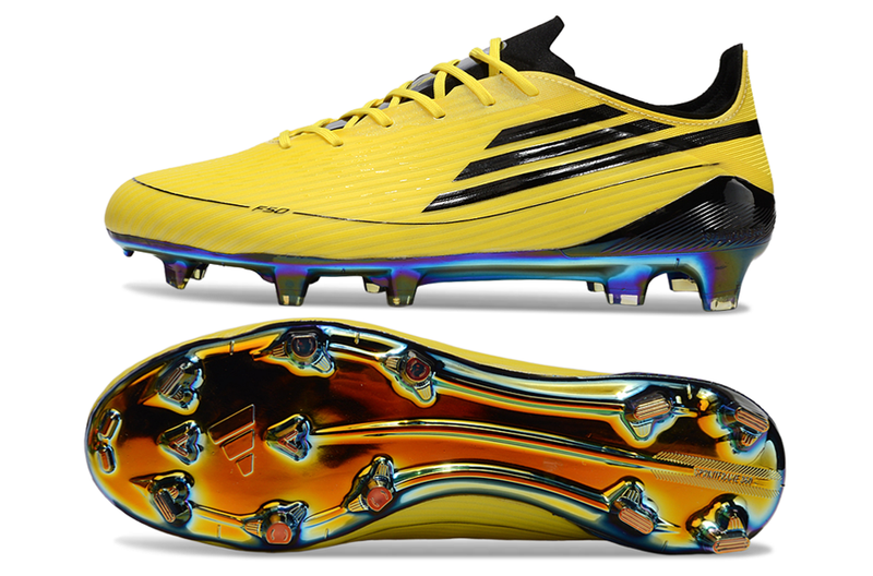 Chuteira Campo Adidas F50 FG Amarelo e Preto