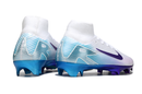 Chuteira Campo Nike Air Zoom Mercurial Superfly 10 Elite FG Branco, Roxo e Azul 'Chromatic"