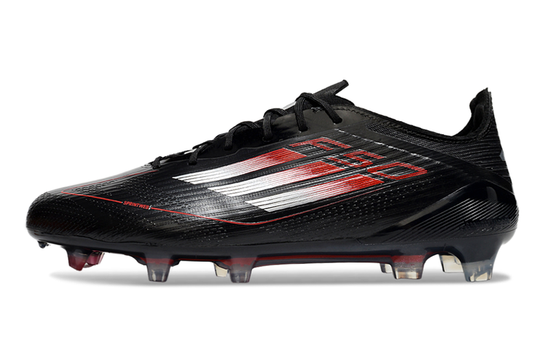 Chuteira Campo Adidas F50 FG Preta e Vermelha