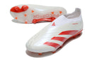 Chuteira Campo Adidas Predator LL Elite FG Branca e Vermelha