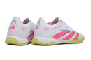 Chuteira Futsal Adidas Predator 24 Elite IC Branco, Rosa e Verde "Celestial Victory"