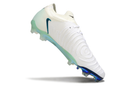 Chuteira Campo Nike Phantom GX 2 Elite FG Branca e Verde "Chromatic"