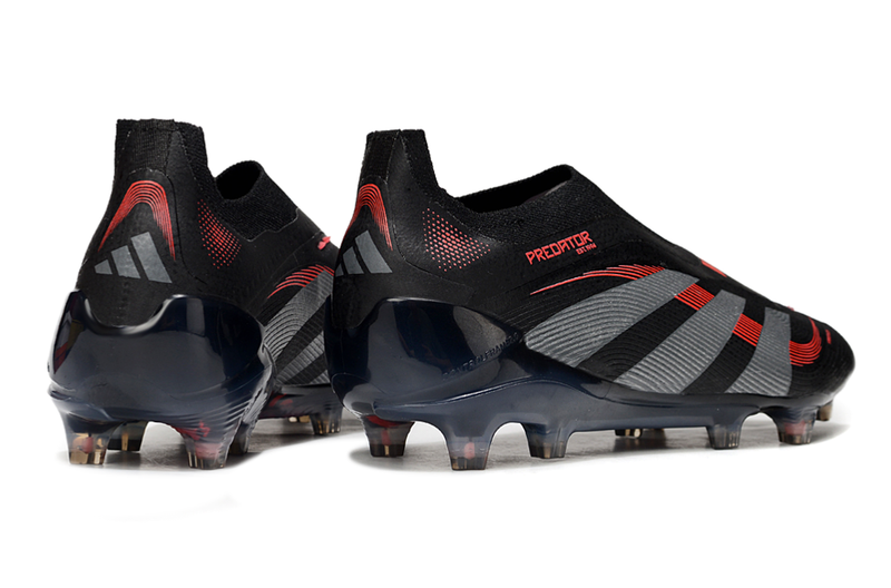 Chuteira Campo Adidas Predator LL Elite FG Preta e Vermelha "Stealth Victory"
