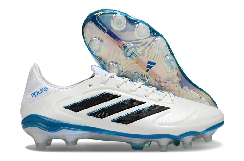 Chuteira Campo Adidas Copa 11Pure FG Branco, Azul e Preto "Toni Kroos"