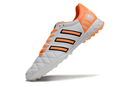 Chuteira Society Adidas AdiPure 11 Pro TF Branco e Laranja