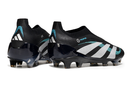 Chuteira Campo Adidas Predator LL Elite FG Preto, Branco e Azul