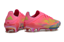 Chuteira Campo Adidas F50+ FG Rosa, Azul e Verde