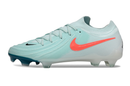 Chuteira Campo Nike Phantom GX 2 Elite FG Branca, Verde e Laranja "Mad Energy"