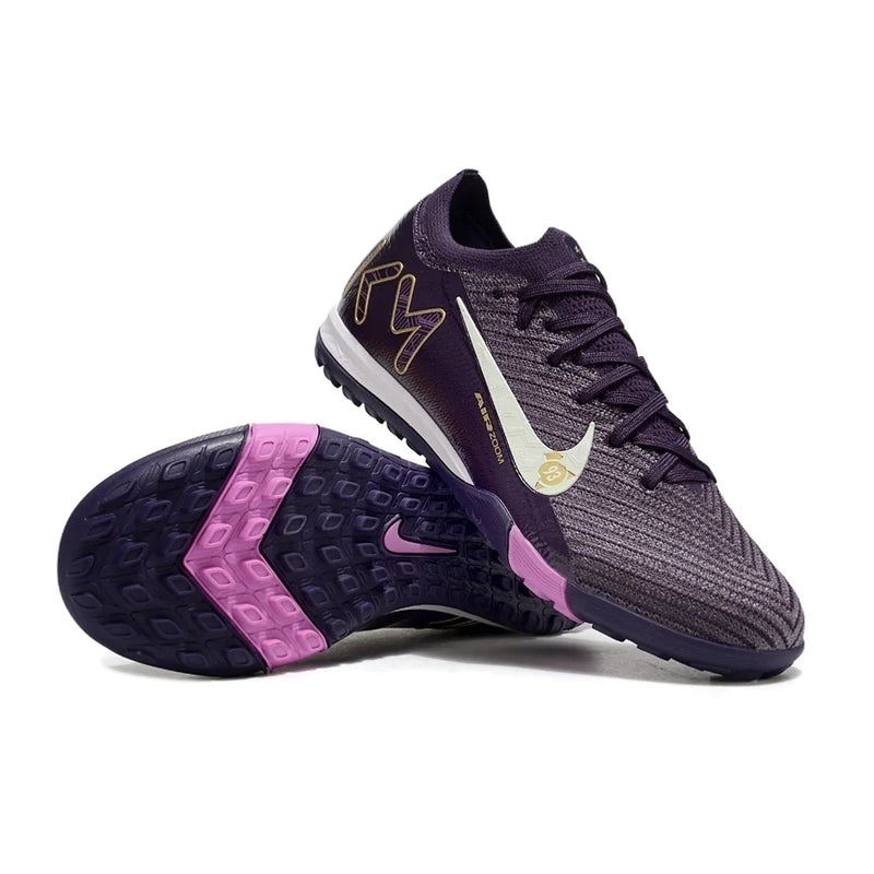 Chuteira Society Nike Air Zoom Mercurial Vapor 16 Elite TF Roxo "Mbappe"