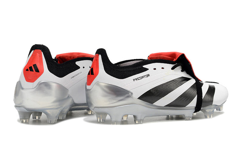 Chuteira Campo Adidas Predator FT 30 Elite FG Branca, Preto e Vermelho
