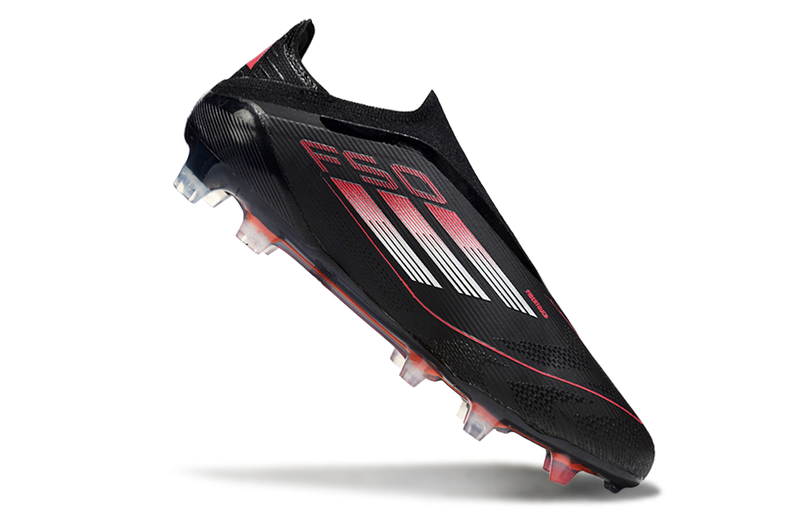 Chuteira Campo Adidas F50+ LL FG Preta e Vermelha "Stealth Victory"