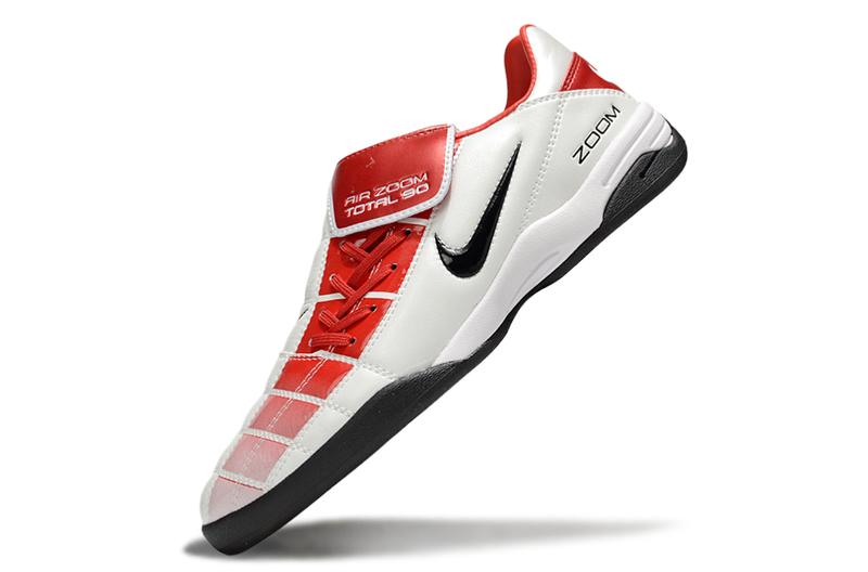 Chuteira Futsal Nike Total 90 IC Branco e Vermelho