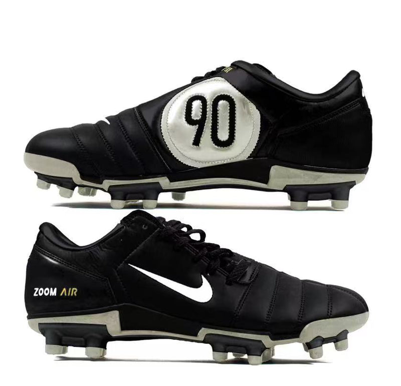 Chuteira Campo Nike Total 90 FG Preta e Bege