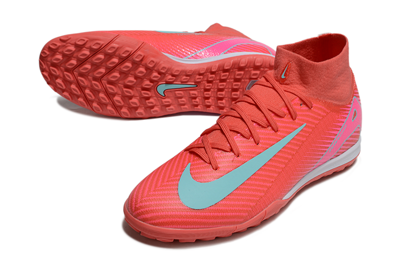 Chuteira Society Nike Air Zoom Mercurial Superfly 10 Elite TF Vermelha e Verde