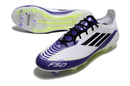 Chuteira Campo Adidas F50 FG Messi Branca, Roxa e Verde "Triunfo Estelar"