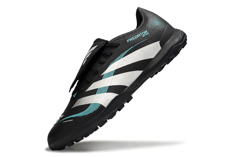 Chuteira Society Adidas Predator League Elite TF Preto, Branco e Verde