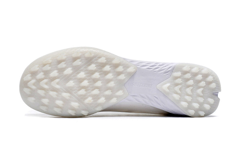 Chuteira Infantil Society Adidas X Crazyfast.1 TF Branca "Pearlized Pack"