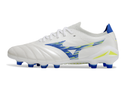 Chuteira Campo Mizuno Morelia Neo 4 Beta FG Branca, Azul e Verde
