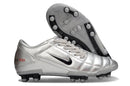 Chuteira Campo Nike Total 90 FG Prata e Vermelha