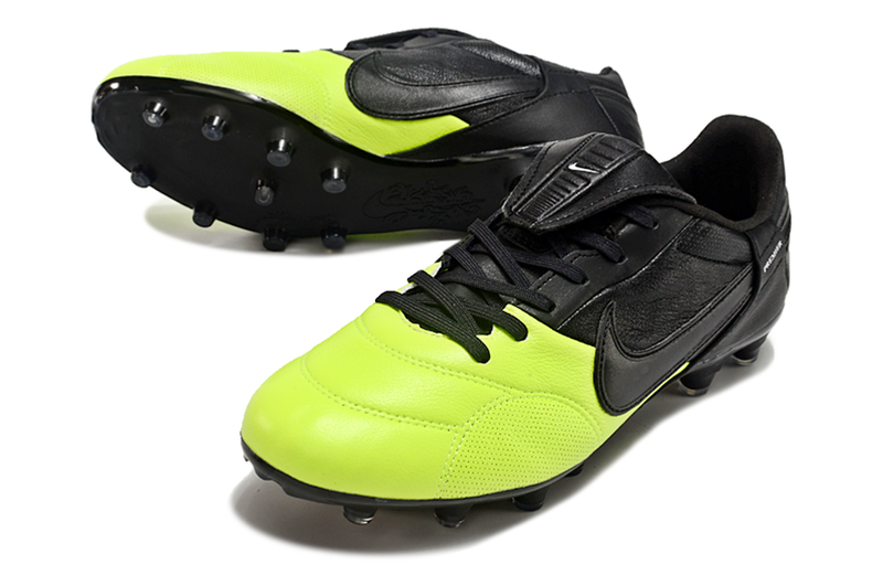 Chuteira Campo Nike Premier 3 FG Preta e Verde