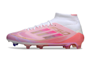 Chuteira Campo Adidas F50 Cano Médio FG Rosa