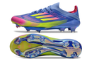 Chuteira Campo Adidas F50+ FG Azul e Rosa "Celestial Victory"