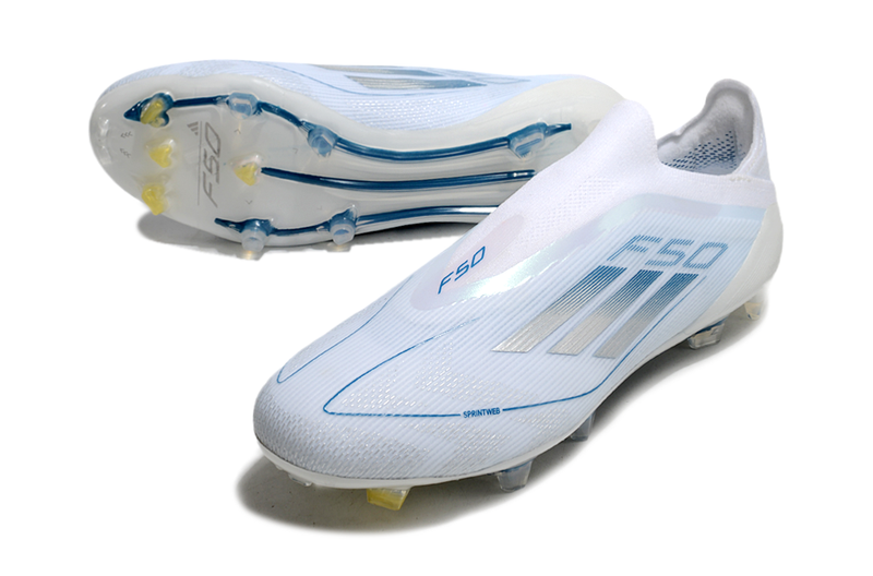 Chuteira Campo Adidas F50+ LL FG Branca "Polar Victory"