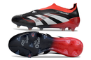 Chuteira Campo Adidas Predator LL Elite FG Preto e Vermelho "Moments"