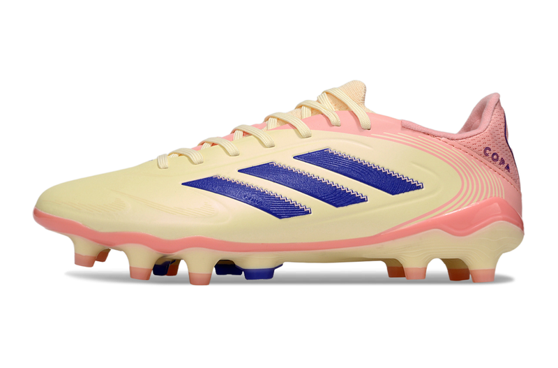 Chuteira Campo Adidas Copa Pure II Elite FG Amarelo, Rosa e Azul