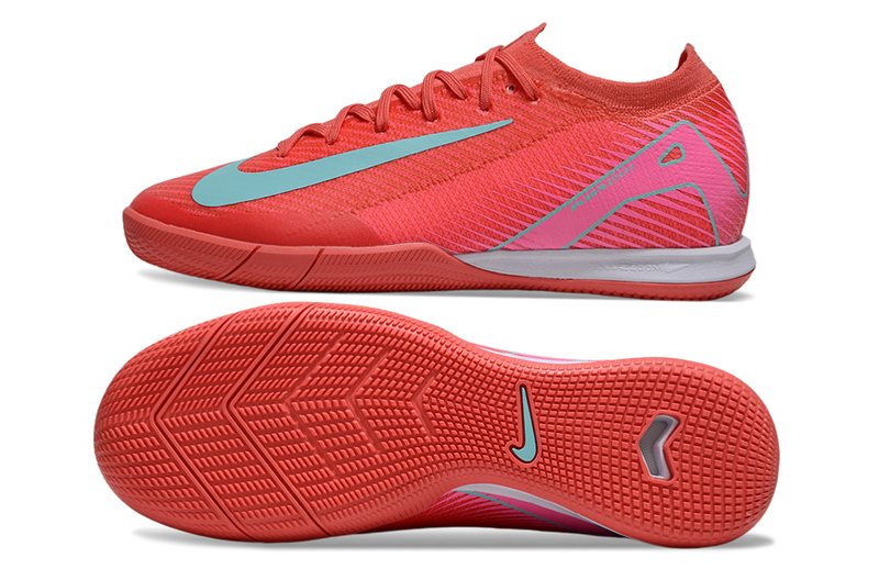 Chuteira Futsal Nike Air Zoom Mercurial Vapor 16 Elite IC Rosa e Azul