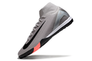 Chuteira Society Nike Air Zoom Mercurial Superfly 10 Elite TF Cinza e Preto