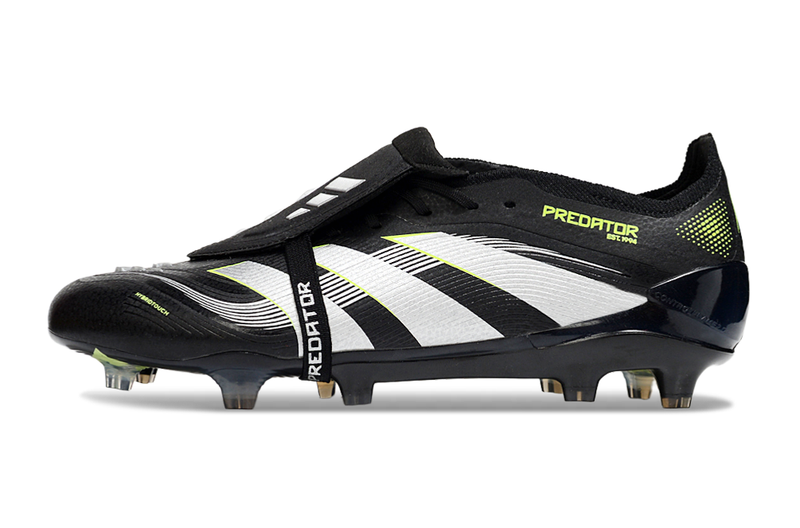 Chuteira Campo Adidas Predator FT 30 Elite FG Preto, Branco e Verde